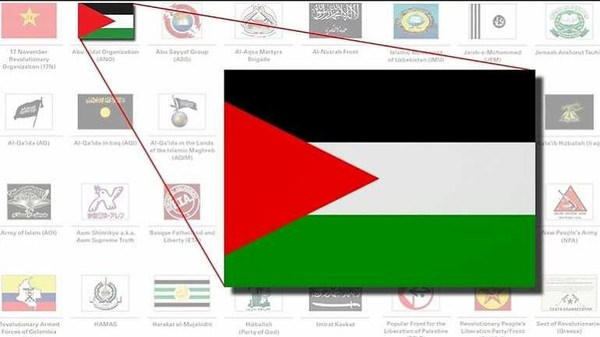 السويد تدرج العلم الفلسطيني ضمن لائحة الارهاب